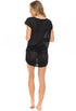 BOATNECK DRESS WITH SIDE SHIRRING - GOFRET